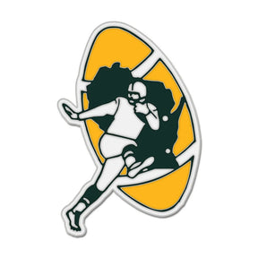 Green Bay Packers Retro Action Player Collector Enamel Pin - Wincraft - 3236011206