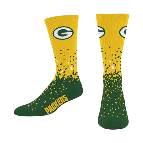 Green Bay Packers Spray Zone Crew Socks - For Bare Feet - 155801118