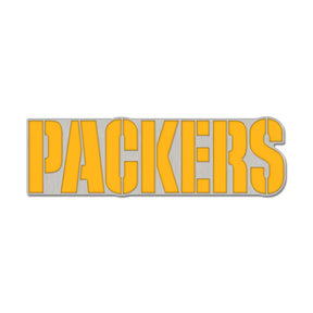 Green Bay Packers Wordmark Collector Enamel Pin - Wincraft - 3236011202