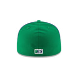 Hartford Yard Goats Alternate White Blue & Green 59FIFTY Fitted Hat - New Era - 230401425123