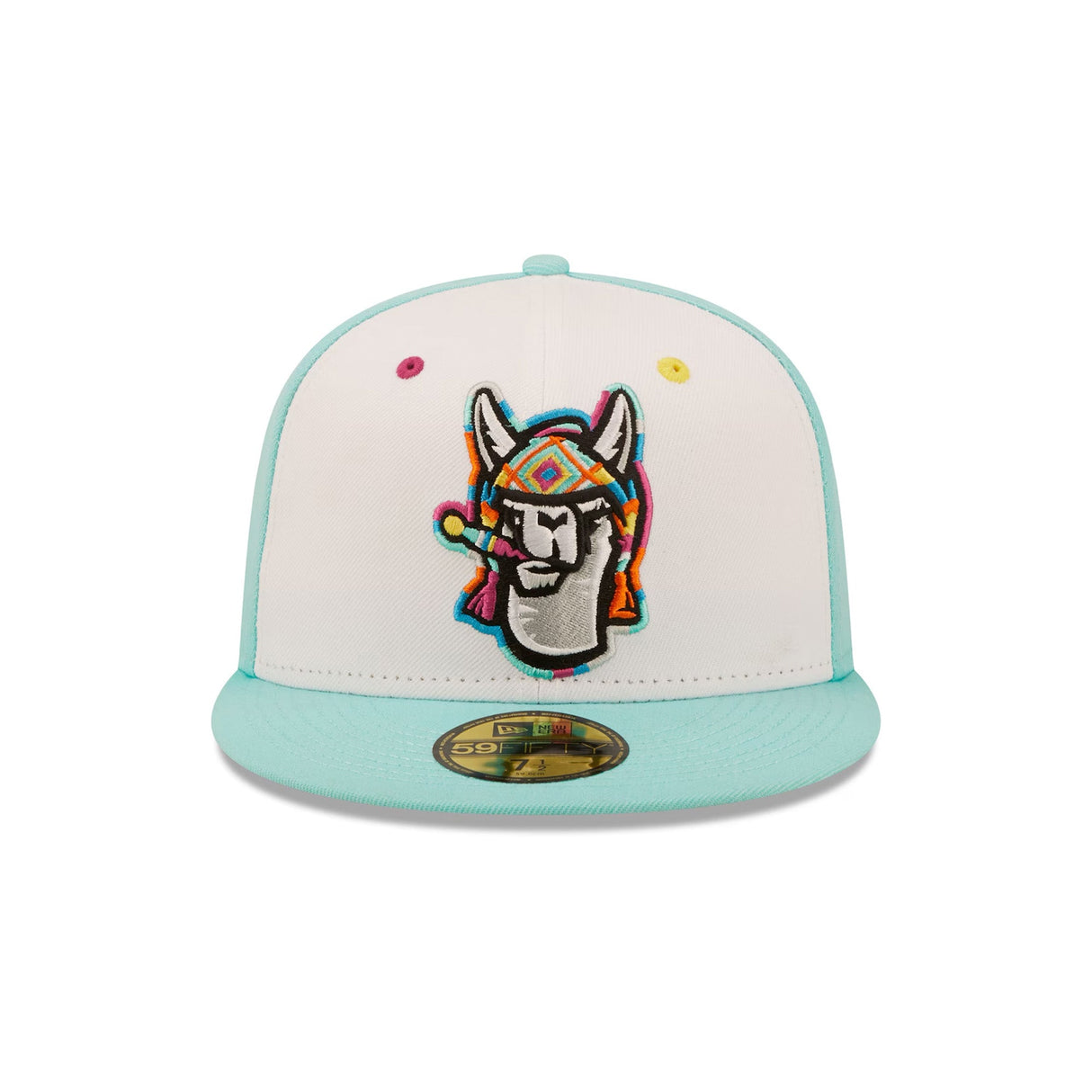 Hickory Crawdads Llamas de Hickory Copa de la Diversión 2022 Mint 59FIFTY Fitted Hat - New Era - 230403422301
