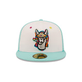 Hickory Crawdads Llamas de Hickory Copa de la Diversión 2022 Mint 59FIFTY Fitted Hat - New Era - 230403422301