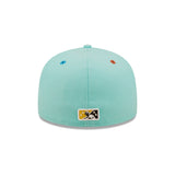 Hickory Crawdads Llamas de Hickory Copa de la Diversión 2022 Mint 59FIFTY Fitted Hat - New Era - 230403422301
