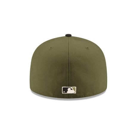 Houston Astros 2005 World Series Patch Olive & Black "Field Issue" 59FIFTY Fitted Hat - New Era - 