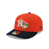 Houston Astros 2026 Spring Training Orange & Navy 59FIFTY Pre - Curved Fitted Hat - New Era - 238622340301