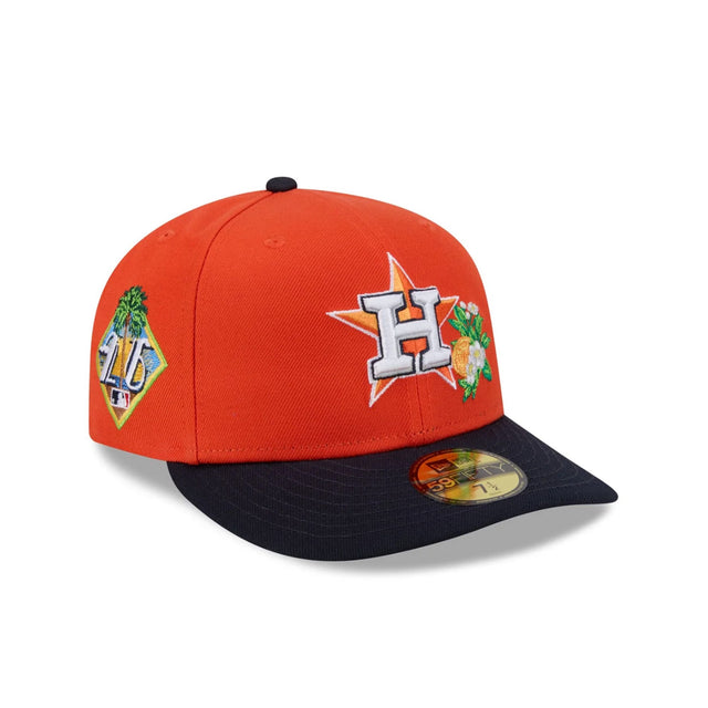 Houston Astros 2026 Spring Training Orange & Navy 59FIFTY Pre - Curved Fitted Hat - New Era - 238622340301
