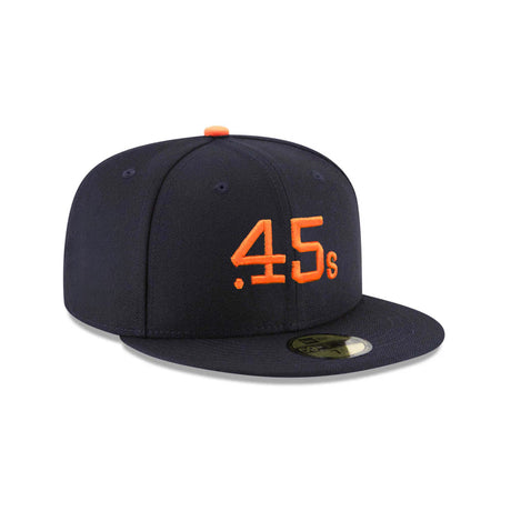 Houston Astros " .45s " Navy & Orange 59FIFTY Fitted Hat - New Era - 23430440301
