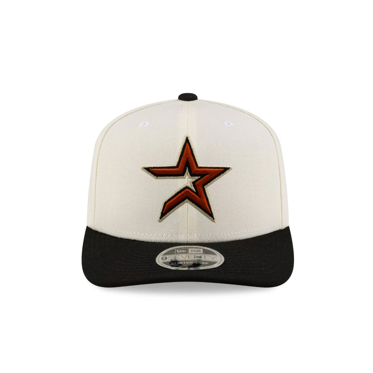Houston Astros 45th Anniversary Patch Chrome Black 9SEVENTY Stretch-Snap Hat - New Era - 239901403