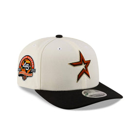 Houston Astros 45th Anniversary Patch Chrome Black 9SEVENTY Stretch-Snap Hat - New Era - 239901403