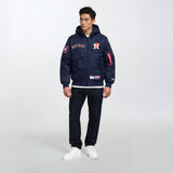 Houston Astros Alpha Industries L - 2B Hooded Bomber Jacket - New Era - 
