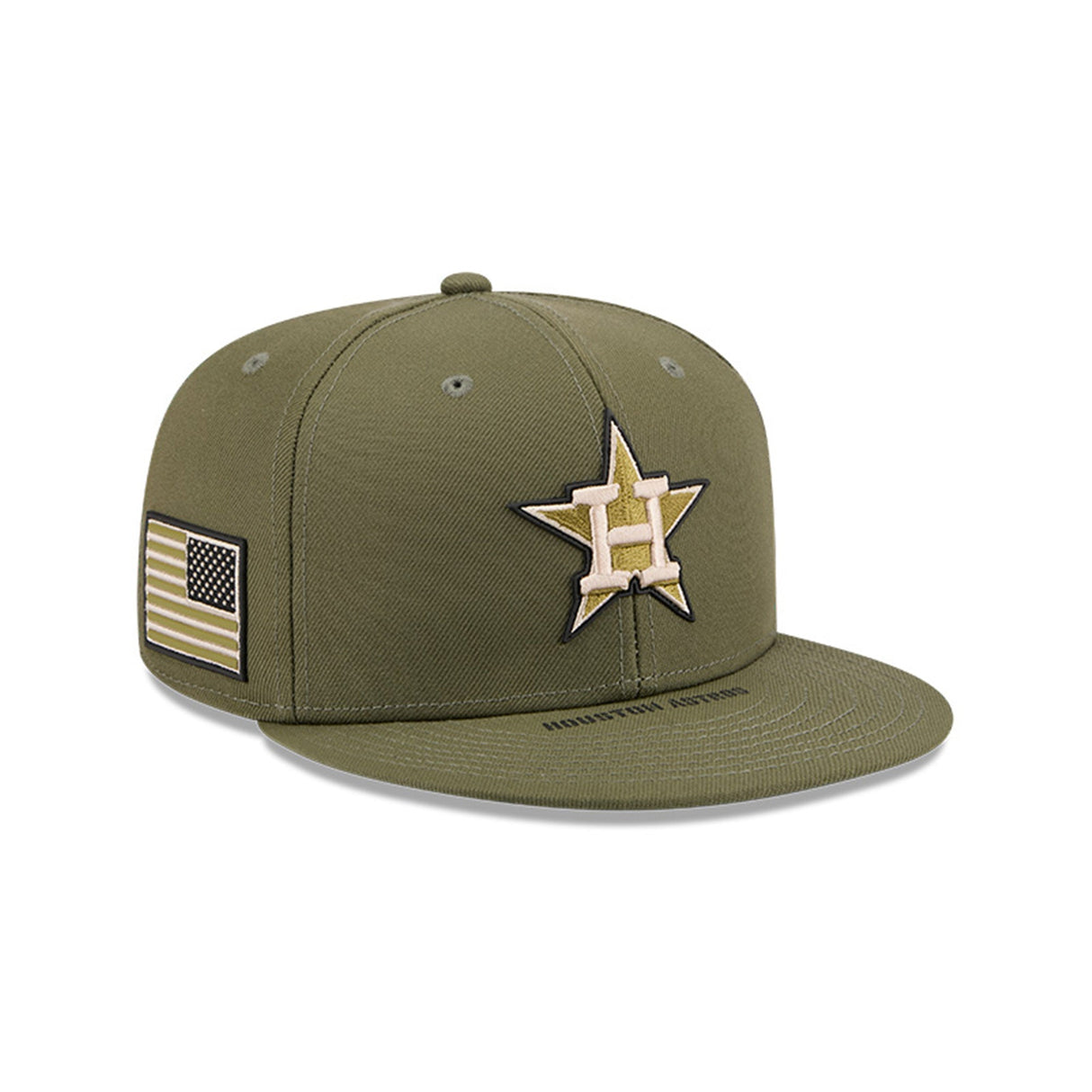 Houston Astros Armed Forces Day Olive Green 59FIFTY Fitted Hat - New Era - 37090240303