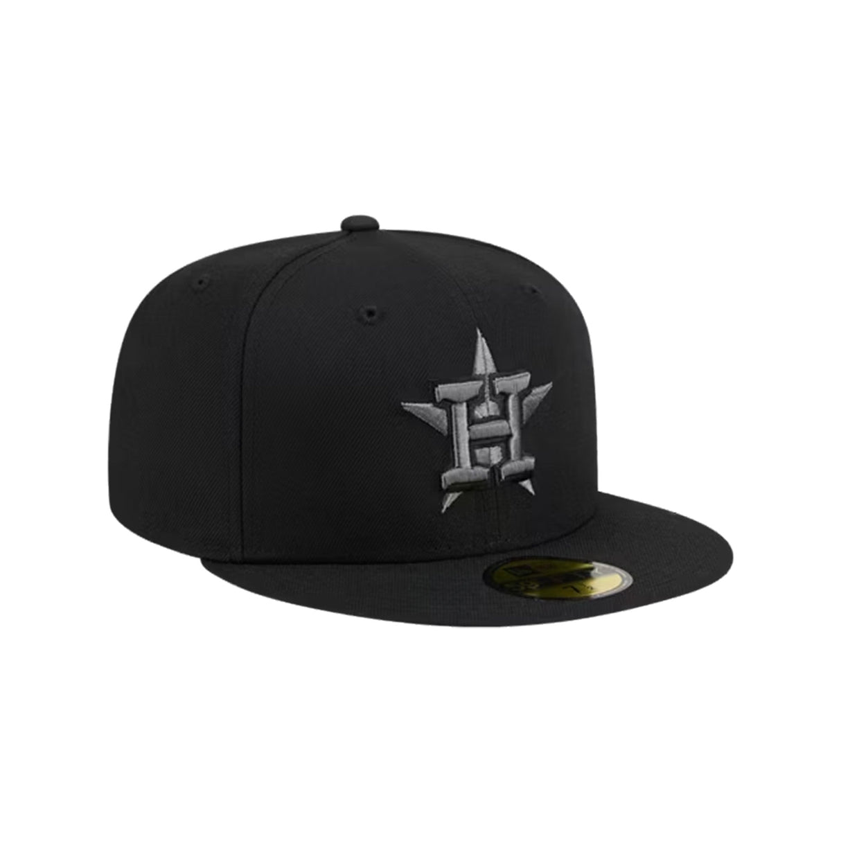 Houston Astros Basic Black & Graphite Logo 59FIFTY Fitted Hat - New Era - 23863540301