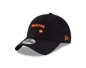 Houston Astros Black Core Classic 9TWENTY Adjustable Hat - New Era - 