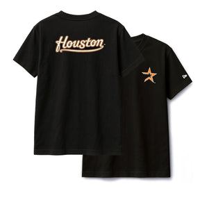 Houston Astros Black New Era 2 - Hit Boxy T-Shirt - New Era - 