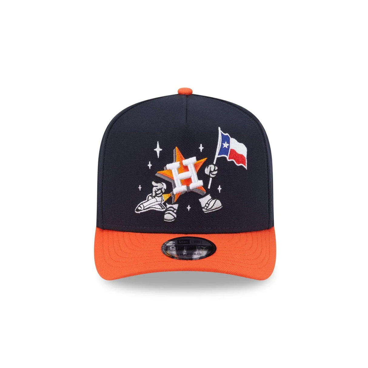Houston Astros Cartoon Navy & Orange 9FIFTY A-Frame Snapback Hat - New Era - 230118403
