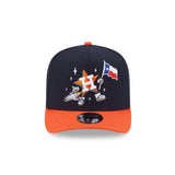 Houston Astros Cartoon Navy & Orange 9FIFTY A-Frame Snapback Hat - New Era - 230118403