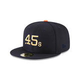Houston Astros " Colt .45s " Navy & Gold 59FIFTY Fitted Hat - New Era - 