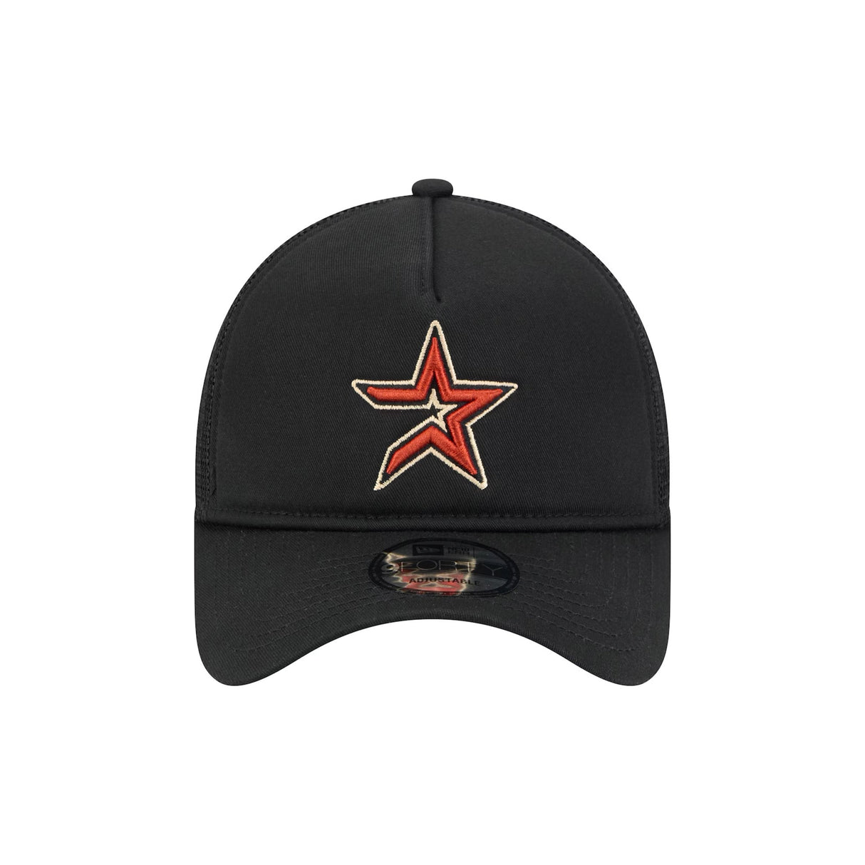 Houston Astros Cooperstown Collection Black 9FORTY A-Frame Snapback Trucker Hat - New Era - 23013240302