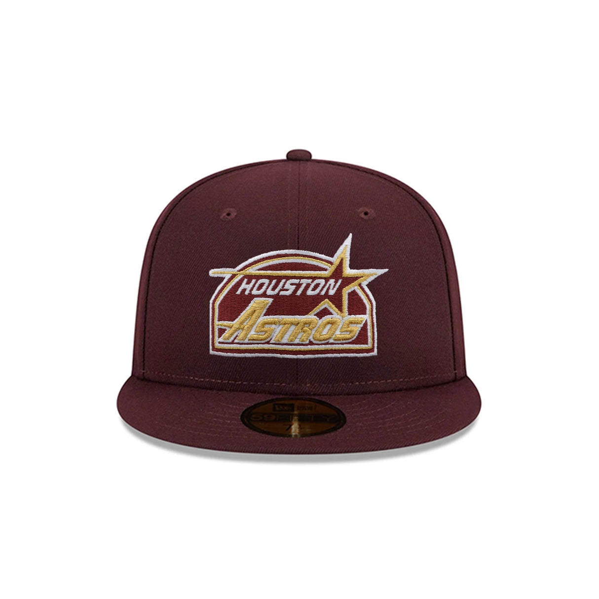 Houston Astros Cooperstown Collection Metallic Gold Logo Maroon 59FIFTY Fitted Hat - New Era - 23863840312
