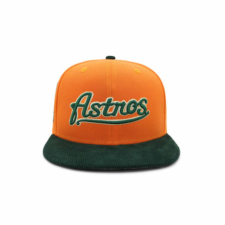 Houston Astros Cursive Orange Forest Cord 59FIFTY Fitted - New Era - 