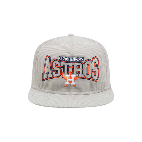 Houston Astros Gray Corduroy New Era Golfer Snapback Hat - New Era - 
