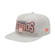 Houston Astros Gray Corduroy New Era Golfer Snapback Hat - New Era - 