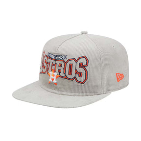Houston Astros Gray Corduroy New Era Golfer Snapback Hat - New Era - 