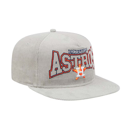 Houston Astros Gray Corduroy New Era Golfer Snapback Hat - New Era - 