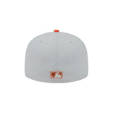 Houston Astros Gray Orange Orbit Logo 59FIFTY Fitted Hat - New Era - 23334740301