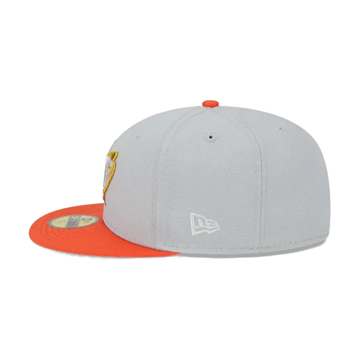 Houston Astros Gray Orange Orbit Logo 59FIFTY Fitted Hat - New Era - 23334740301