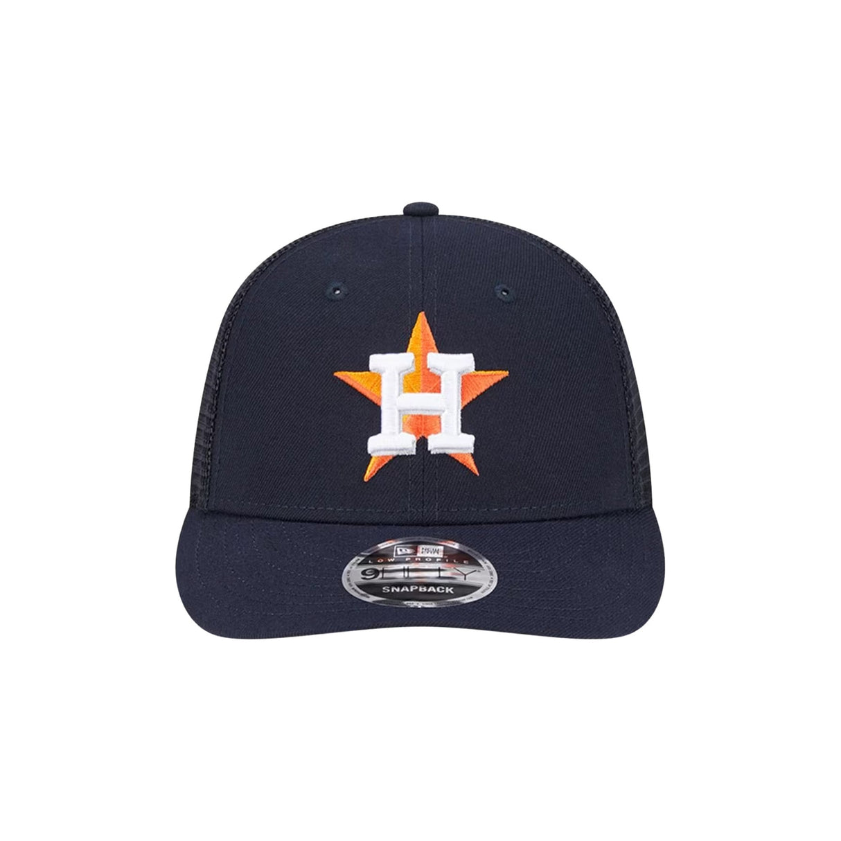 Houston Astros Logo Navy Low Profile 9FIFTY Trucker Snapback Hat - New Era - 23010140302