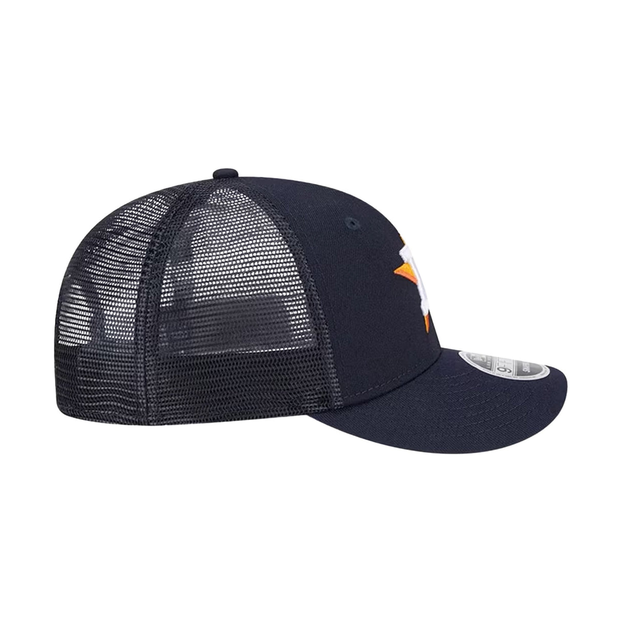 Houston Astros Logo Navy Low Profile 9FIFTY Trucker Snapback Hat - New Era - 23010140302