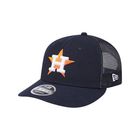 Houston Astros Logo Navy Low Profile 9FIFTY Trucker Snapback Hat - New Era - 23010140302