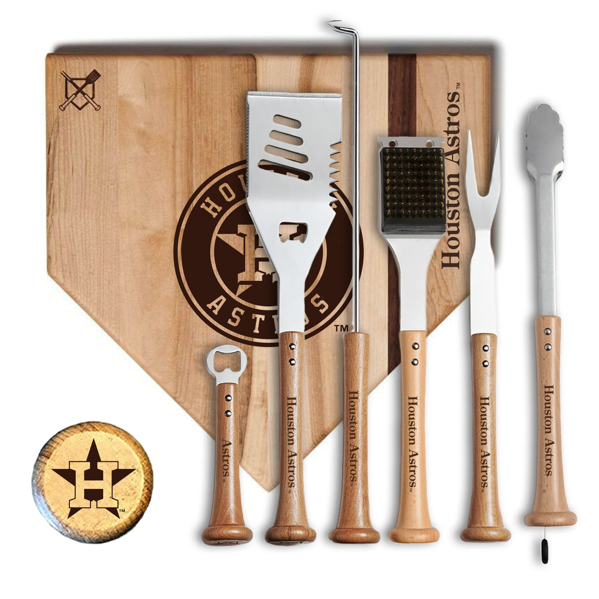 Houston Astros MVP Grill Set - Baseball BBQ - 