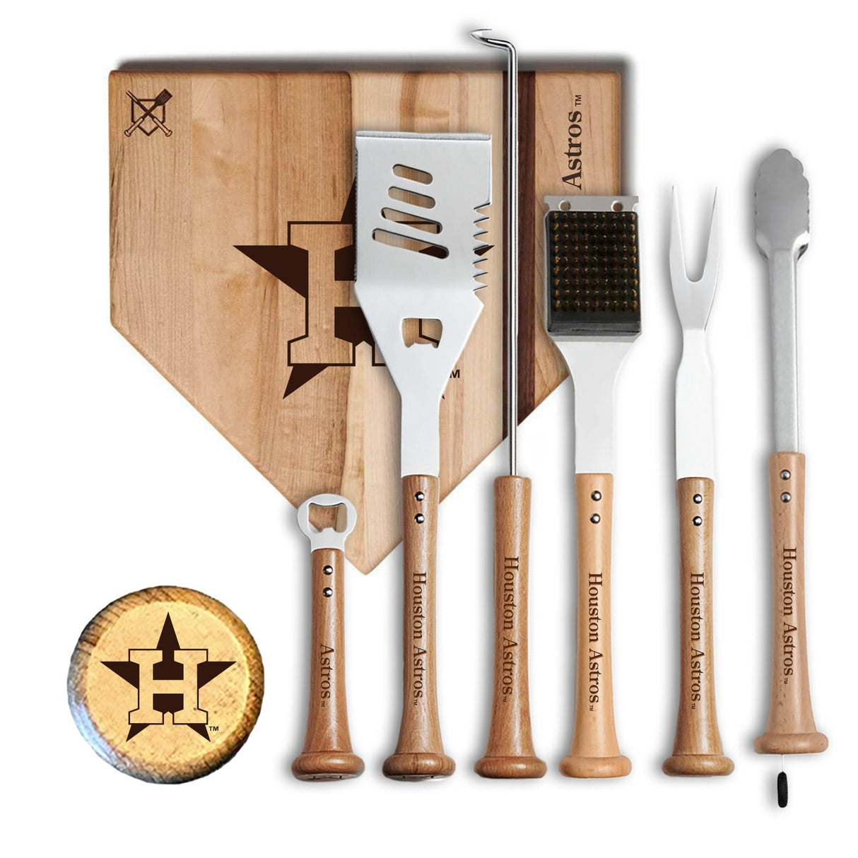Houston Astros MVP Grill Set - Baseball BBQ - 