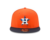 Houston Astros Orange/Navy 59FIFTY 60th Anniversary Side Patch Fitted Hat - New Era - 
