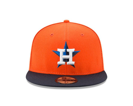 Houston Astros Orange/Navy 59FIFTY 60th Anniversary Side Patch Fitted Hat - New Era - 