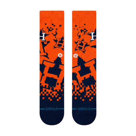Houston Astros Pixel Orange Crew Socks - Stance - 281403401