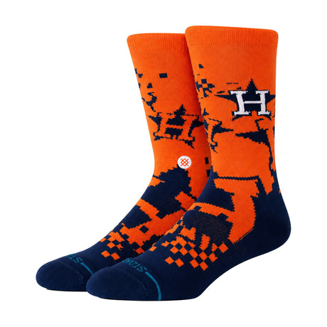 Houston Astros Pixel Orange Crew Socks - Stance - 281403401