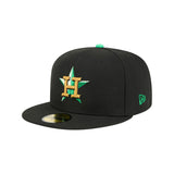 Houston Astros St. Patrick's Day 2026 Black 59FIFTY Fitted Hat - New Era - 238622240301