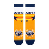 Houston Astros Stance On Field Astrodome Orange Crew Socks - Stance - 28140240299