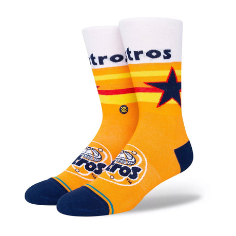 Houston Astros Stance On Field Astrodome Orange Crew Socks - Stance - 28140240299