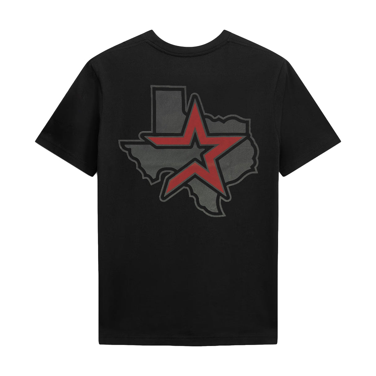 Houston Astros Texas State Star Black Tonal Graphic T-Shirt - New Era - 230491540301