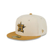 Houston Astros Two - Tone Cream & Gold 59FIFTY Fitted Hat - New Era - 23011040302