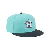 Houston Astros Two - Tone Turquoise & Charcoal 59FIFTY Fitted Hat - New Era - 23010740301