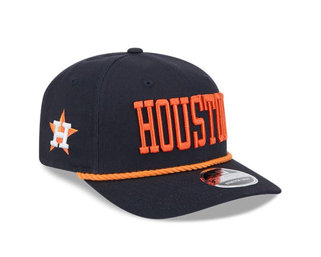 Houston Astros Wordmark Navy 9SEVENTY Rope Stretch - Snap Hat - New Era - 230102403