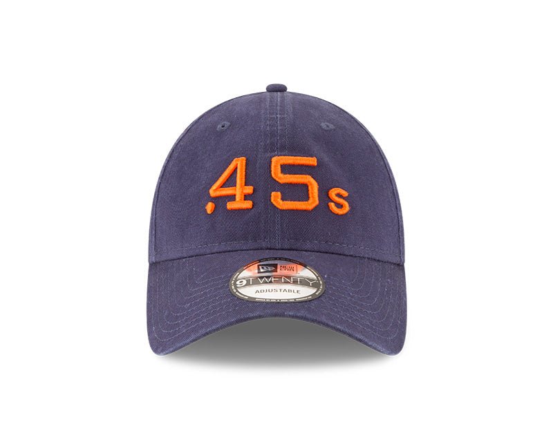 Houston Colt .45s Navy/Orange Core Classic 9TWENTY Adjustable Hat - New Era - 