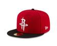 Houston Rockets Red/Black Two Tone 59FIFTY Fitted Hat - New Era - 