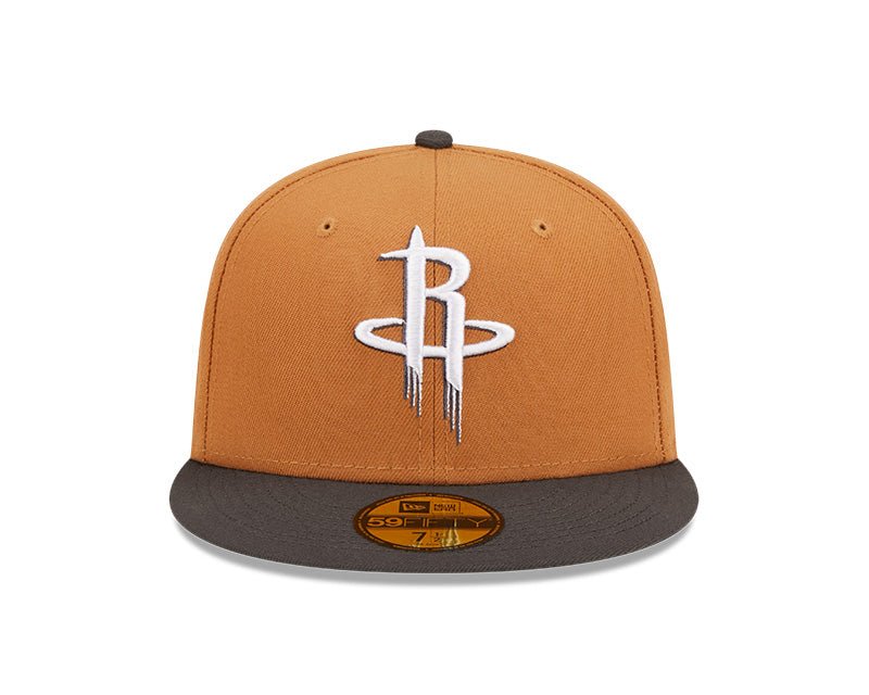 Houston Rockets Tan/Gray Two Tone 59FIFTY Fitted Hat - New Era - 