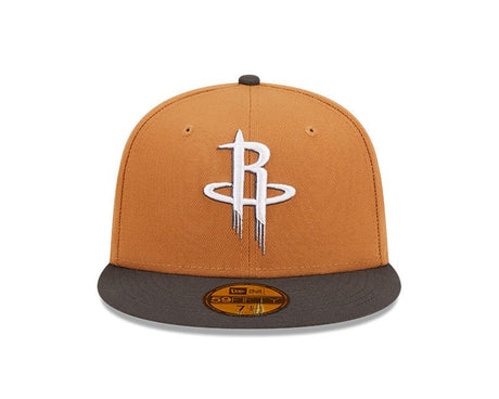 Houston Rockets Tan/Gray Two Tone 59FIFTY Fitted Hat - New Era - 